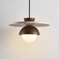 Ritta Pendant Light Glass Globe Travertine | Fioriscas
