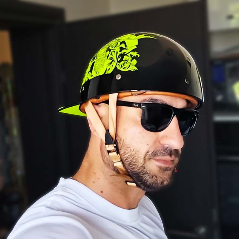 Cască de motocicletă OrionRide în stil baseball, cu carcasă din ABS certificată DOT