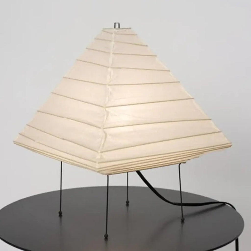 Japanese Akari Style Paper Table Lamp Handmade in Gifu