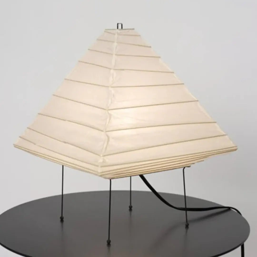 Japanese Akari Style Paper Table Lamp Handmade in Gifu