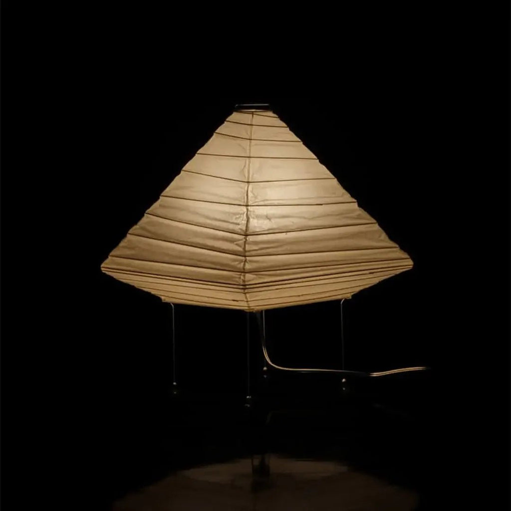 Japanese Akari Style Paper Table Lamp Handmade in Gifu