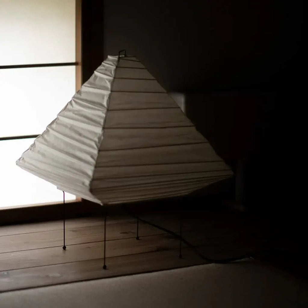Japanese Akari Style Paper Table Lamp Handmade in Gifu