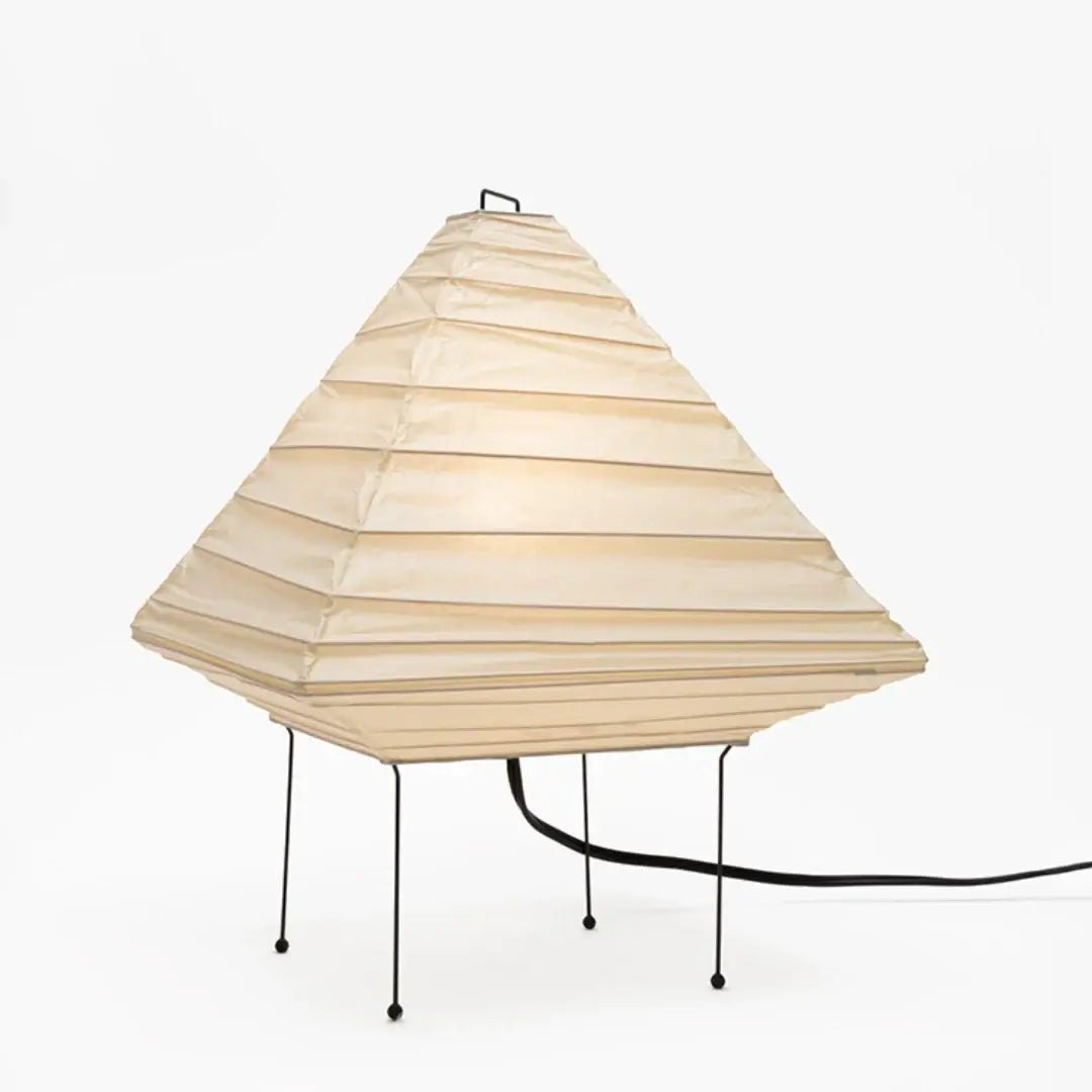 Japanese Akari Style Paper Table Lamp Handmade in Gifu