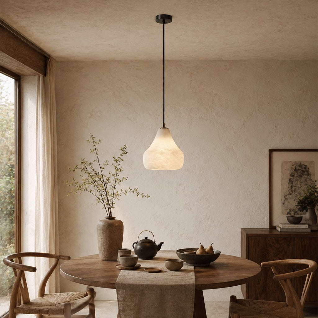 LumaNest Alabaster Pendant Light For Modern Interiors
