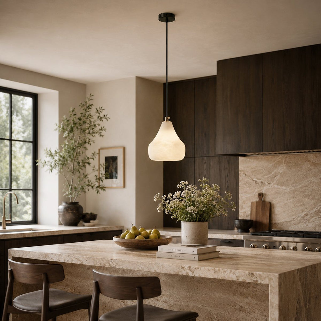 LumaNest Alabaster Pendant Light For Modern Interiors