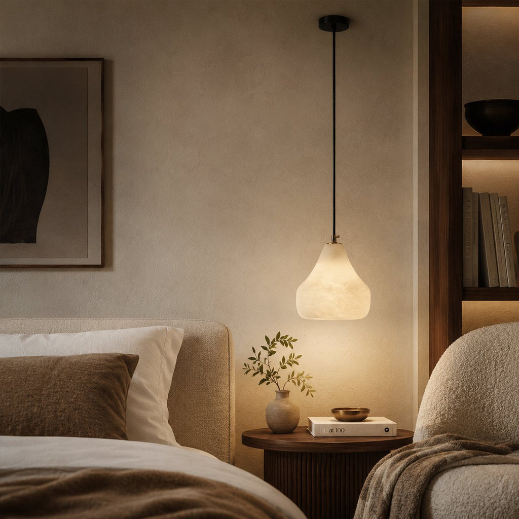 LumaNest Alabaster Pendant Light For Modern Interiors