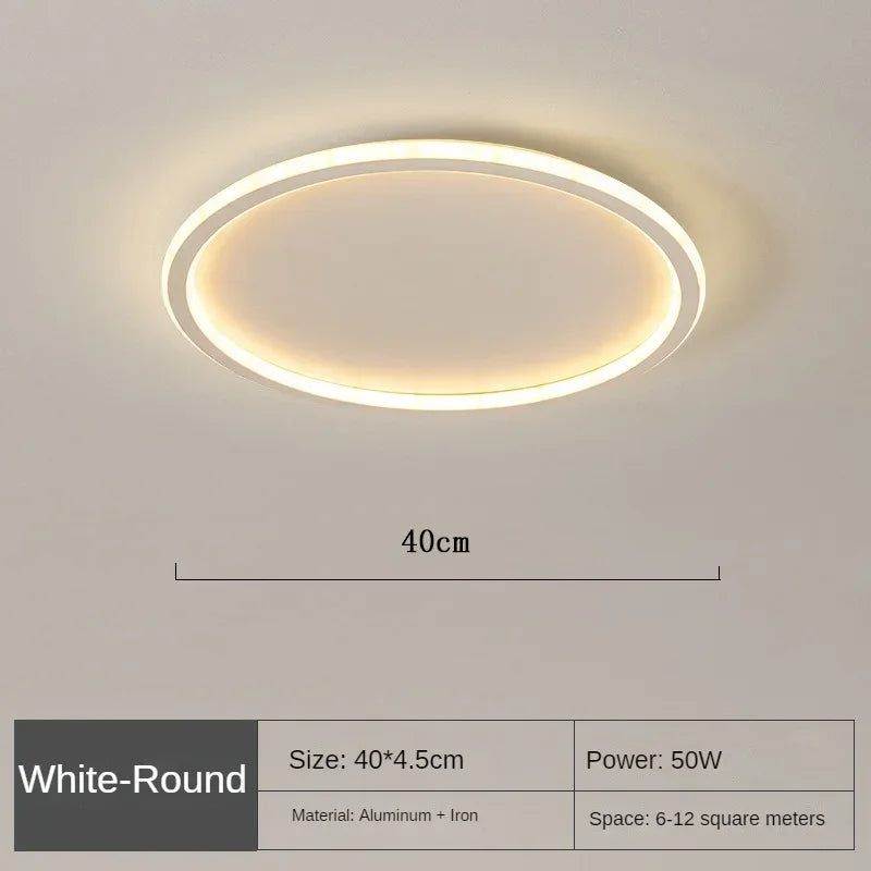 Lámpara de techo LED regulable SkagaNova, de aluminio y acrílico de estilo escandinavo