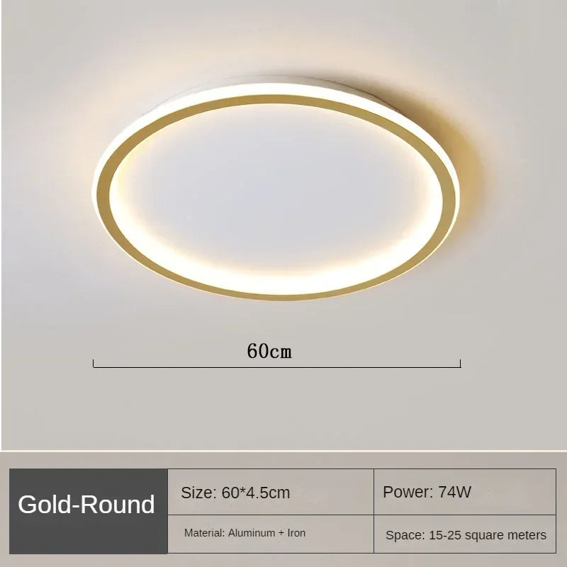 Lámpara de techo LED regulable SkagaNova, de aluminio y acrílico de estilo escandinavo