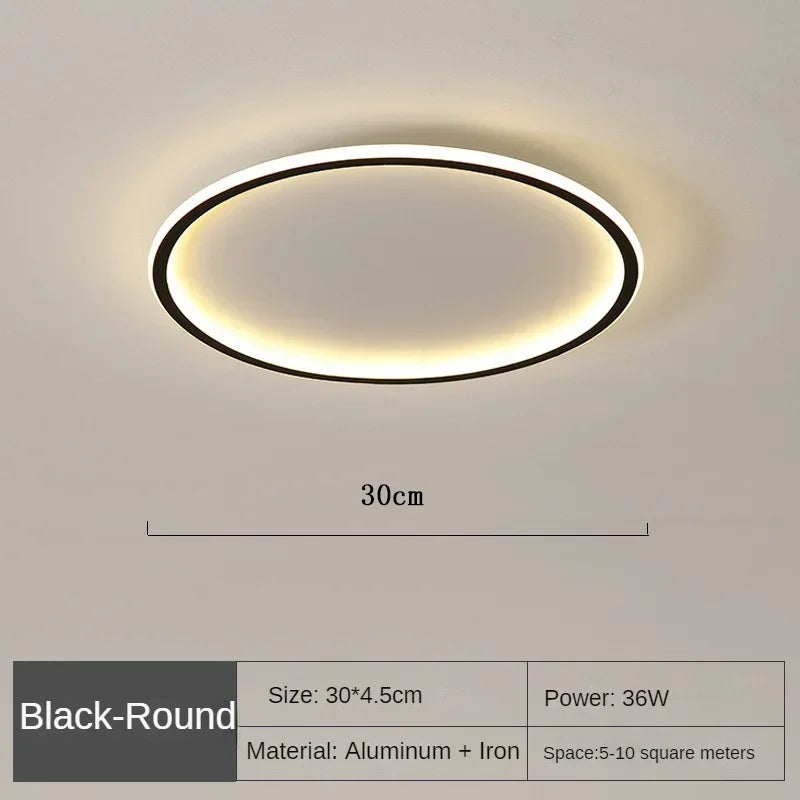Lámpara de techo LED regulable SkagaNova, de aluminio y acrílico de estilo escandinavo