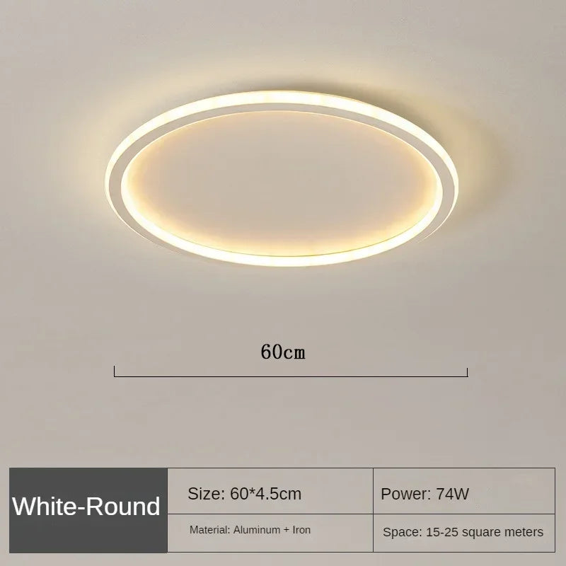 Lámpara de techo LED regulable SkagaNova, de aluminio y acrílico de estilo escandinavo