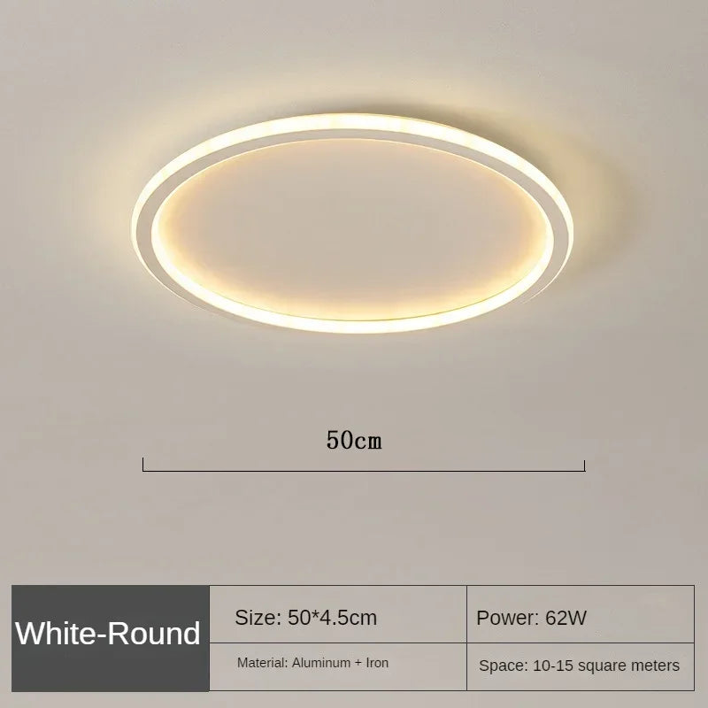 Lámpara de techo LED regulable SkagaNova, de aluminio y acrílico de estilo escandinavo