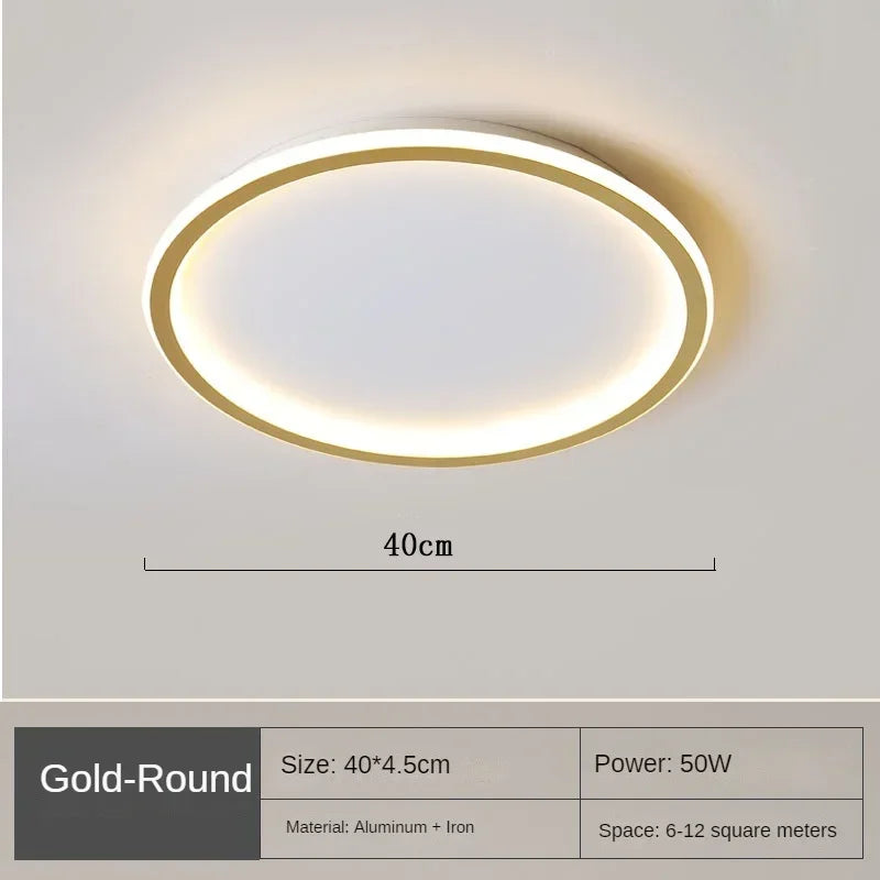 Lámpara de techo LED regulable SkagaNova, de aluminio y acrílico de estilo escandinavo