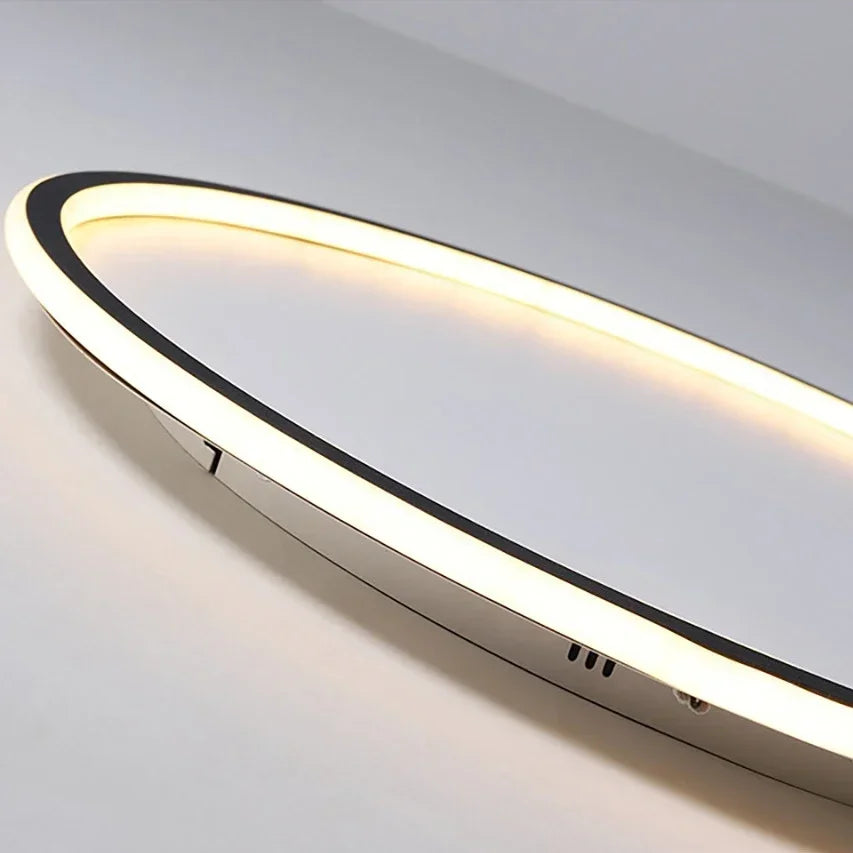 Lámpara de techo LED regulable SkagaNova, de aluminio y acrílico de estilo escandinavo