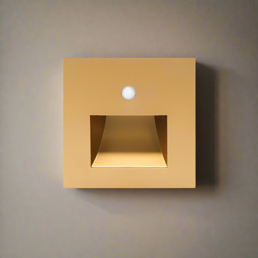 Hållbar LED-vägglampa med aluminium och rörelsesensor - Fioriscas