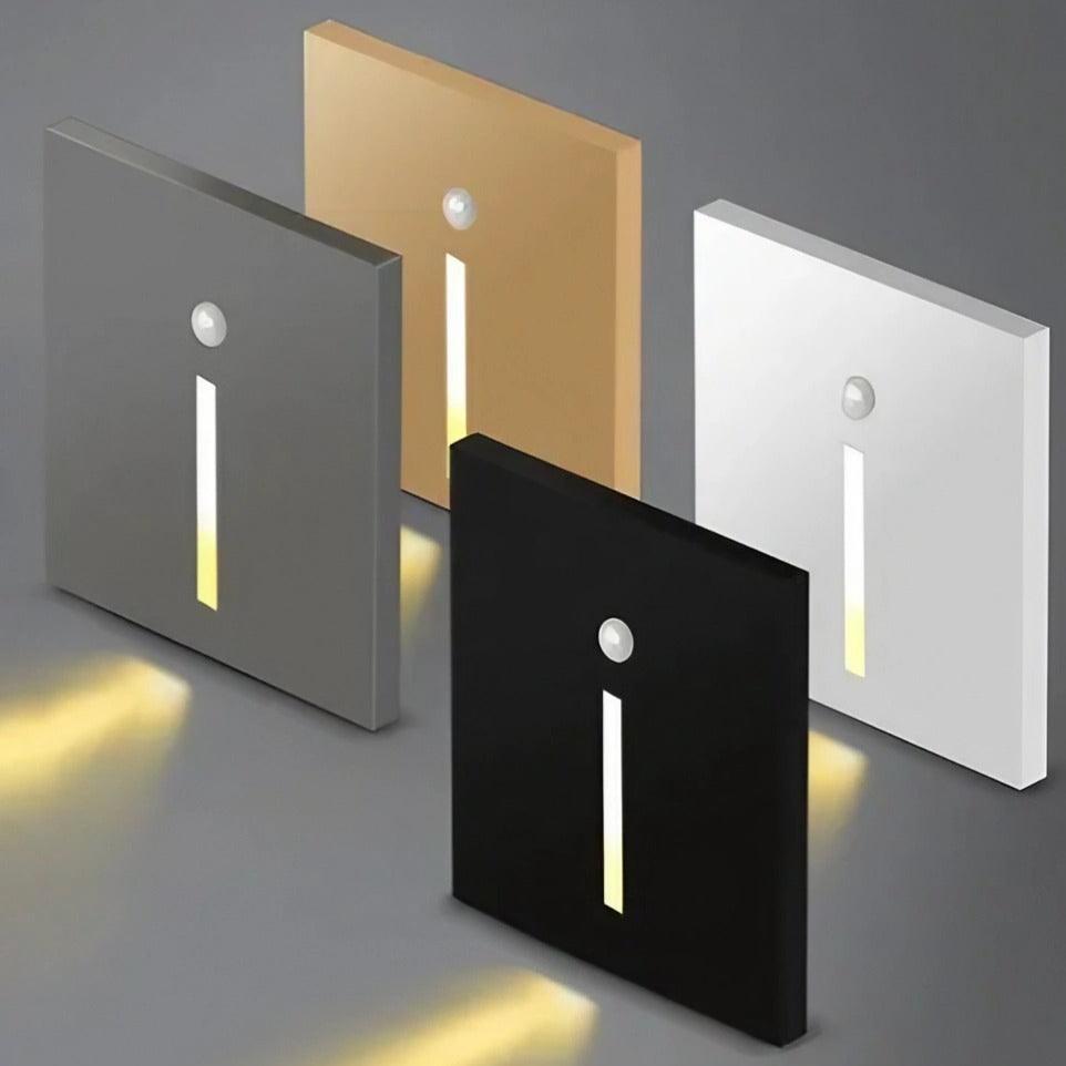 Hållbar LED-vägglampa med aluminium och rörelsesensor - Fioriscas