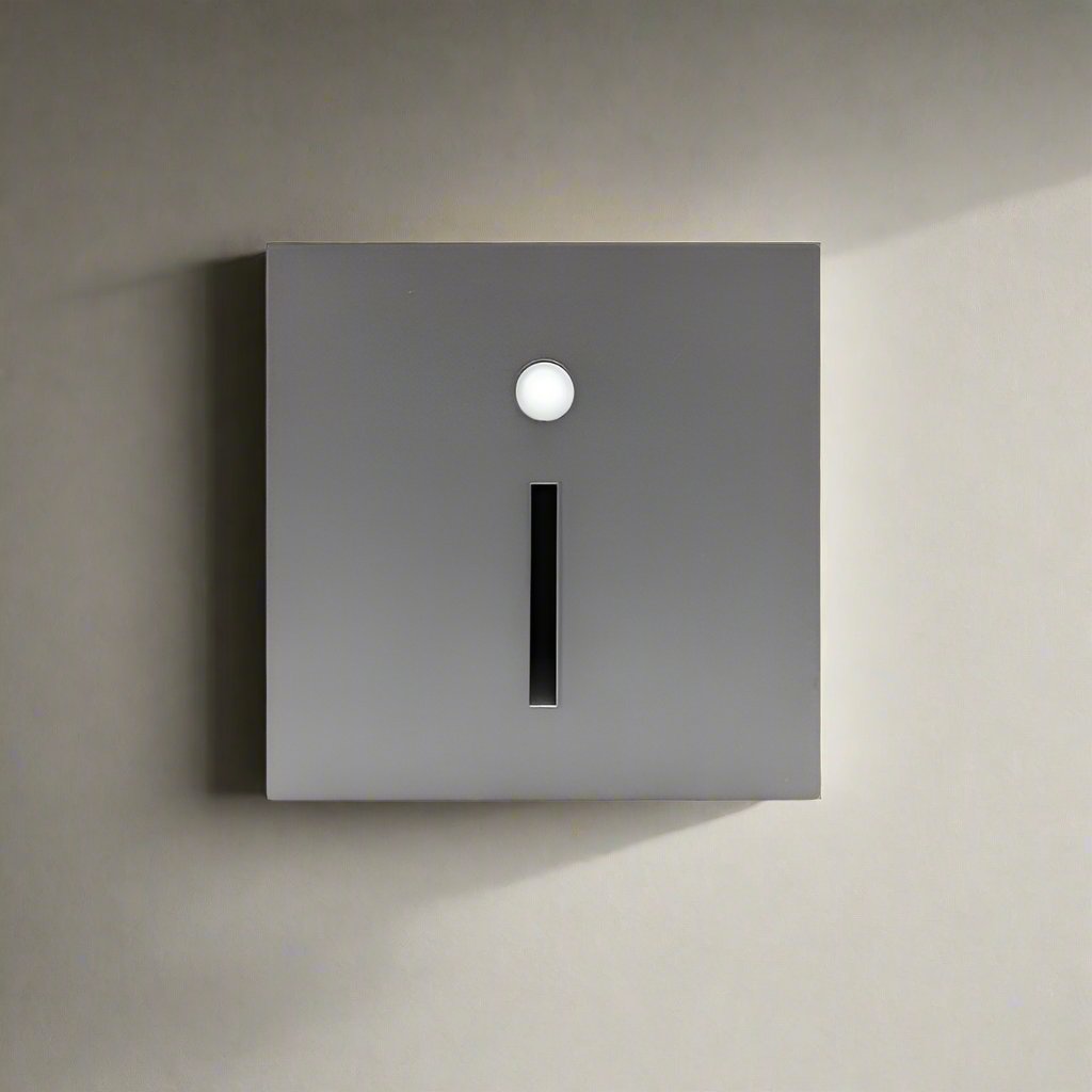 Hållbar LED-vägglampa med aluminium och rörelsesensor - Fioriscas