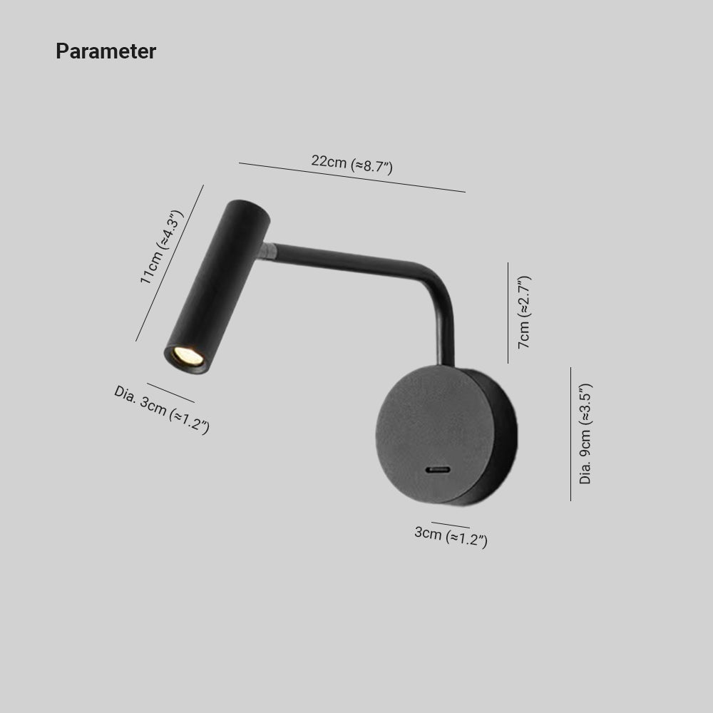 Arisha Wall Lamps Swing Arm Modern, LED Spotlight Corridor | Fioriscas