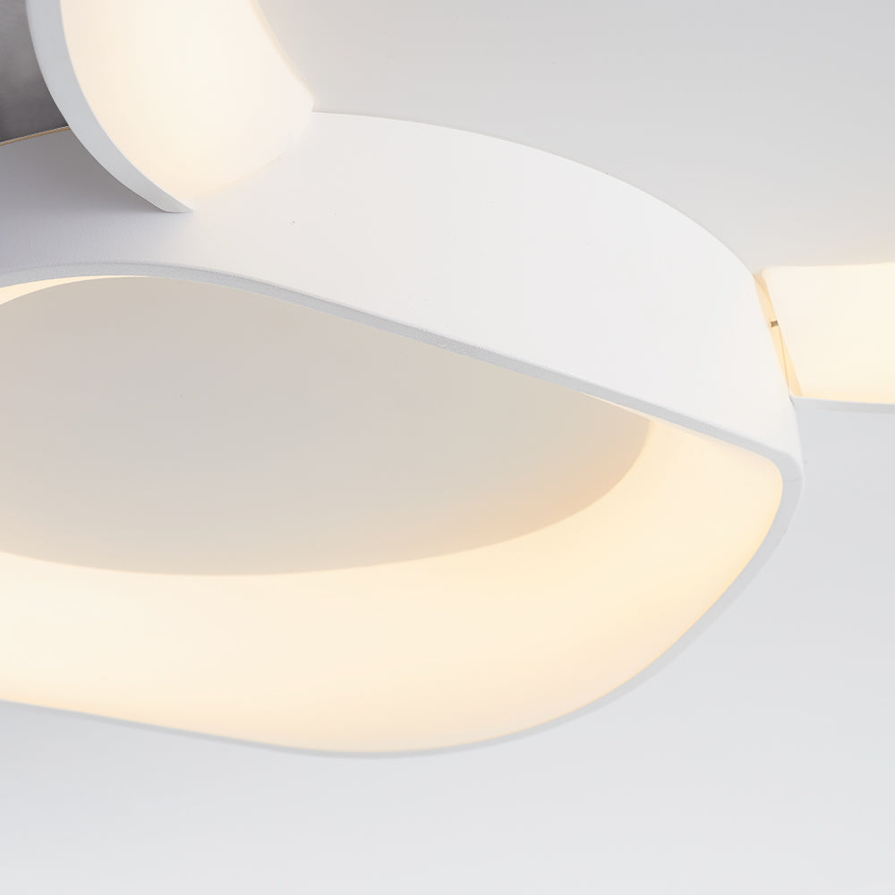 Arisha Modern Wave Flush Mount Ceiling Light | Fioriscas