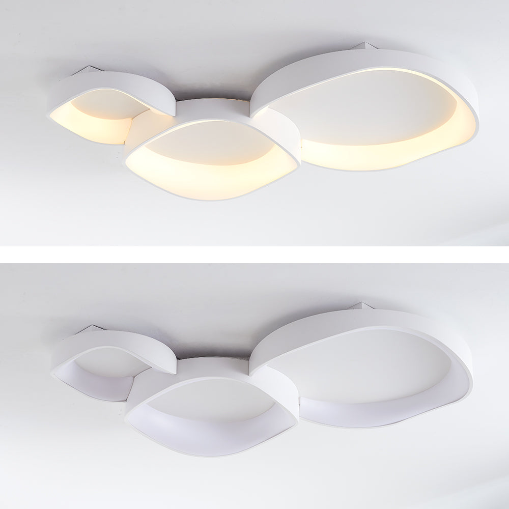 Arisha Modern Wave Flush Mount Ceiling Light | Fioriscas