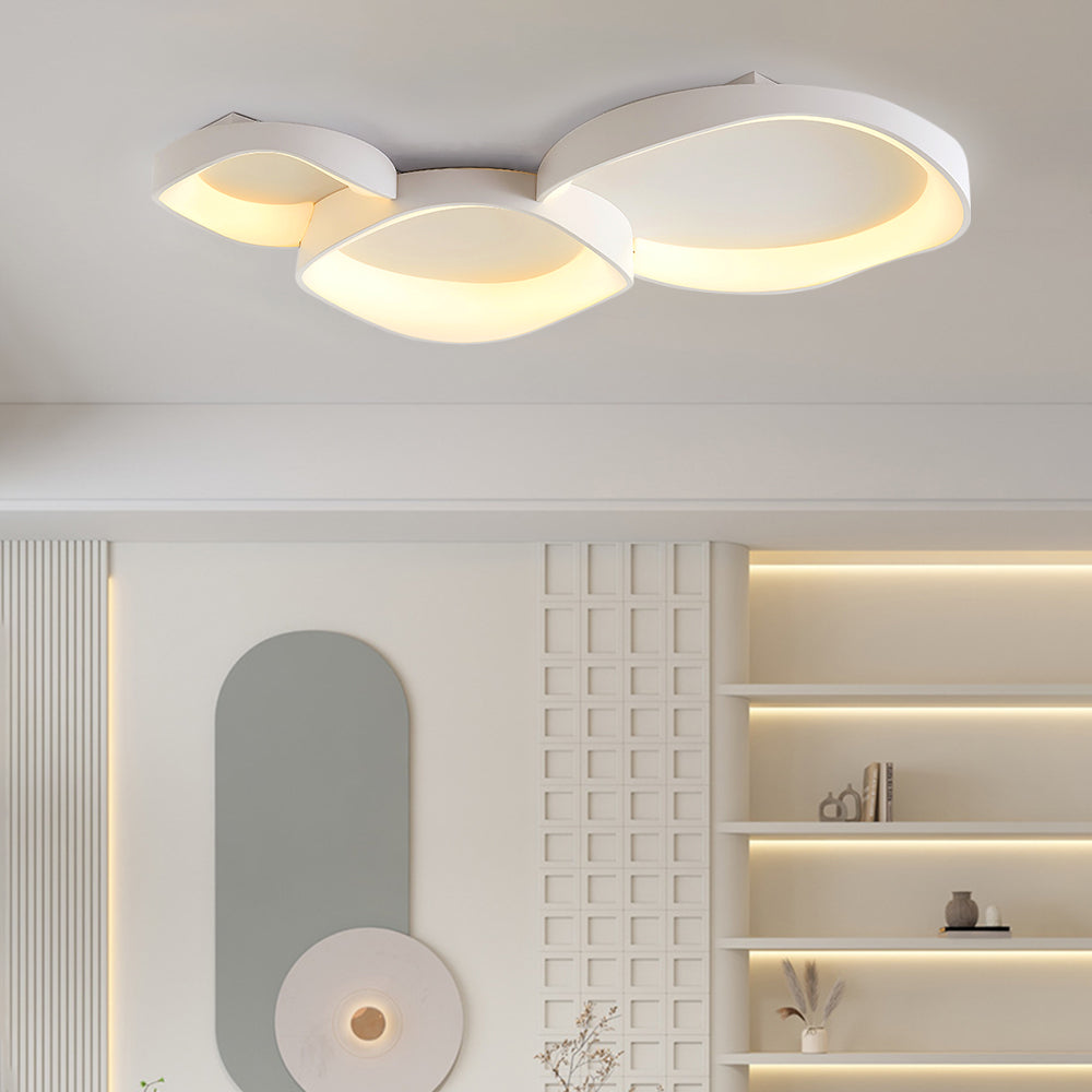 Arisha Modern Wave Flush Mount Ceiling Light | Fioriscas