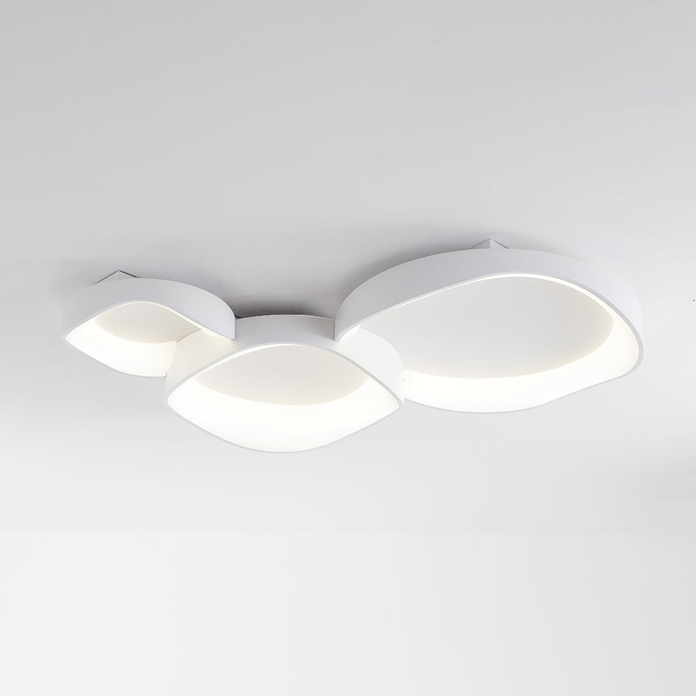 Arisha Modern Wave Flush Mount Ceiling Light | Fioriscas