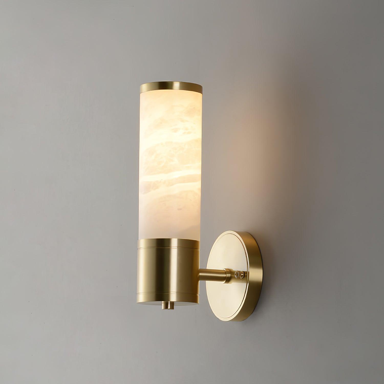 Kaia Minimalist Alabaster Wall Lamp | Fioriscas