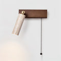 Ritta  Wall Lamp Black Travertine Spotlight | Fioriscas