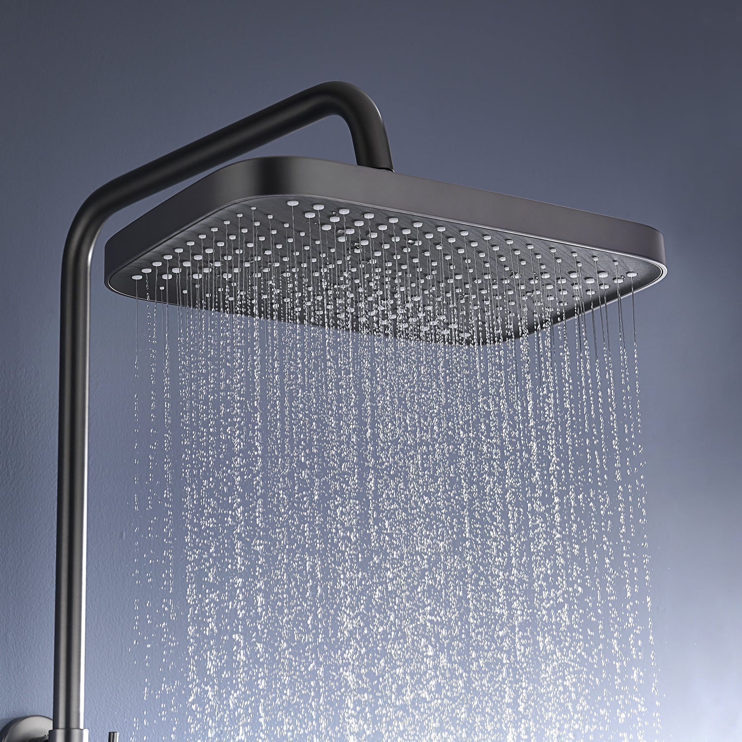 Sistema de Duche em Cobre com Luz LED Sem Bateria e Display de Temperatura