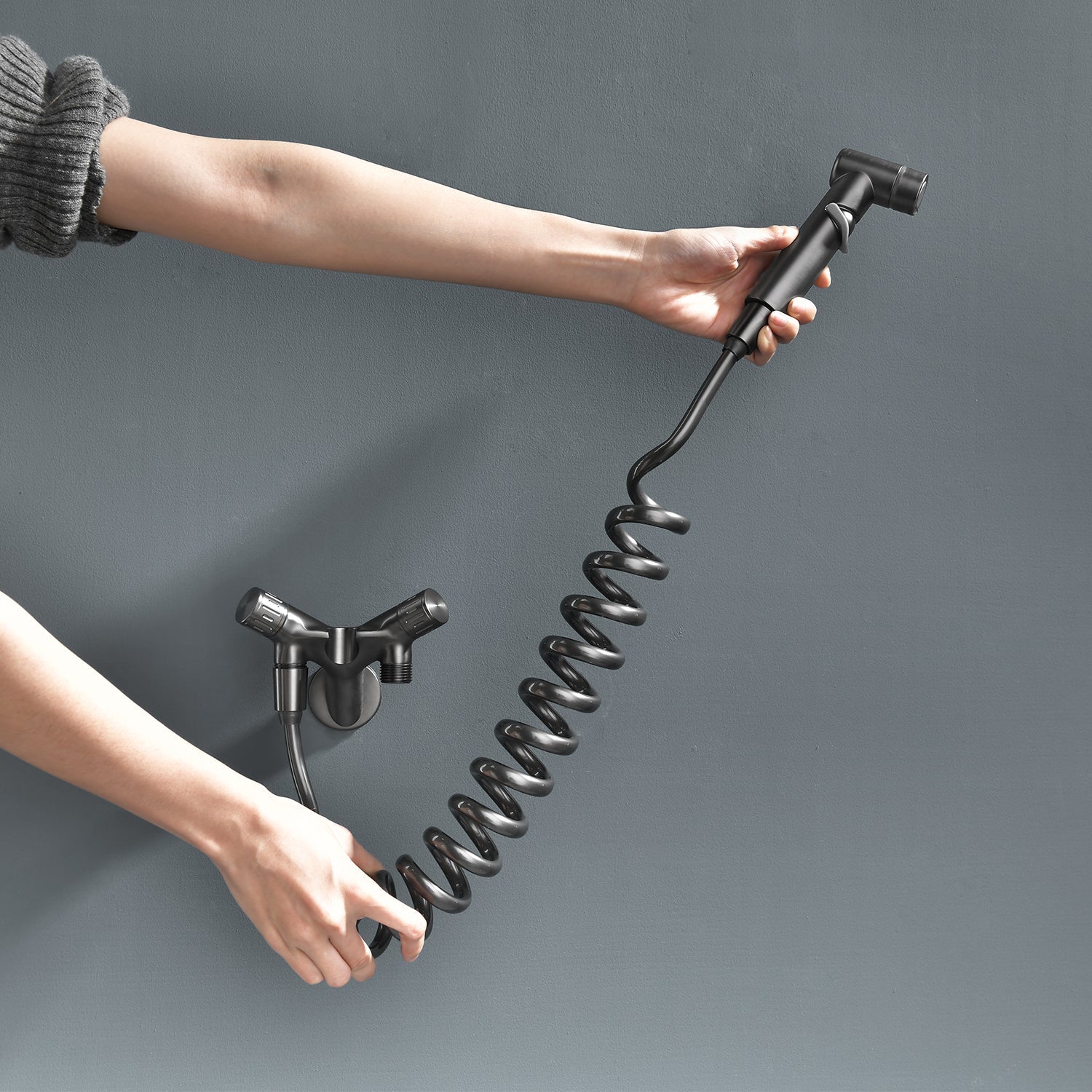Handbrause mit schrägem Ventil, Wandmontage, ABS-Gehäuse
