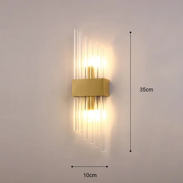 Aurelle Valen Crystal-Accent Wall Sconce, Black or Gold, 5 Styles