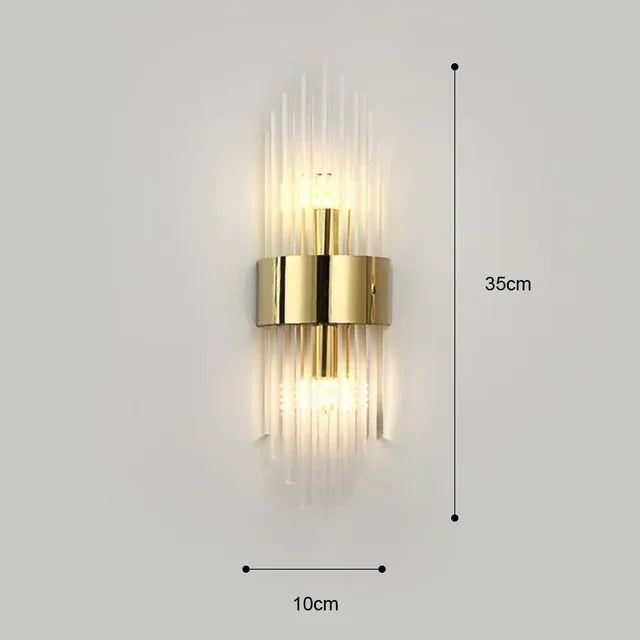 Aurelle Valen Crystal-Accent Wall Sconce, Black or Gold, 5 Styles