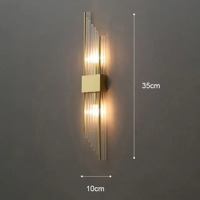 Aurelle Valen Crystal-Accent Wall Sconce, Black or Gold, 5 Styles