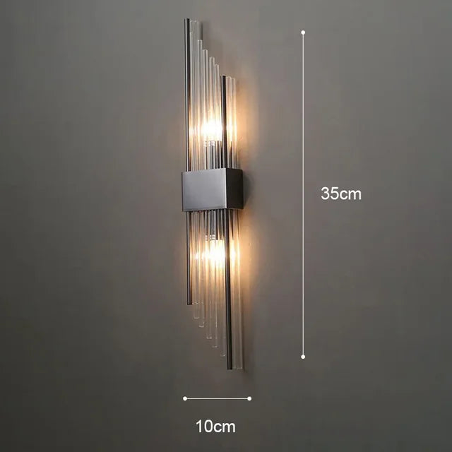 Aurelle Valen Crystal-Accent Wall Sconce, Black or Gold, 5 Styles