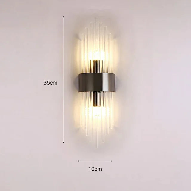 Aurelle Valen Crystal-Accent Wall Sconce, Black or Gold, 5 Styles