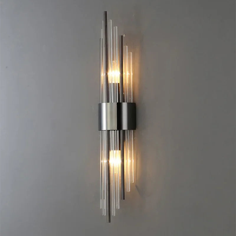 Aurelle Valen Crystal-Accent Wall Sconce, Black or Gold, 5 Styles