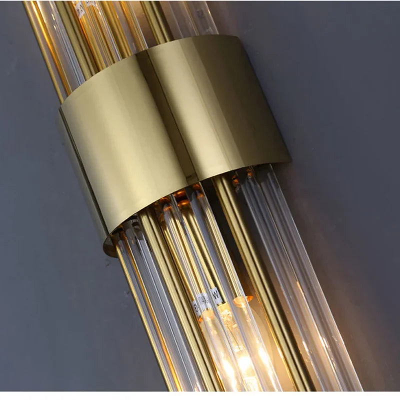 Aurelle Valen Crystal-Accent Wall Sconce, Black or Gold, 5 Styles