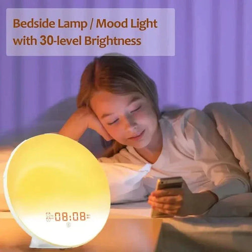 Alarm clock with sunrise simulation & nature sounds - Fioriscas