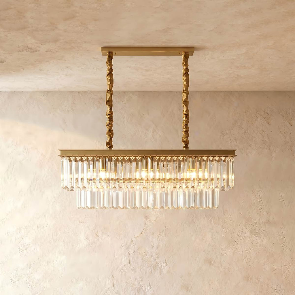 Lumiere Crystal Halo Chandelier Exuding Hollywood Glamour In Black Or Gold
