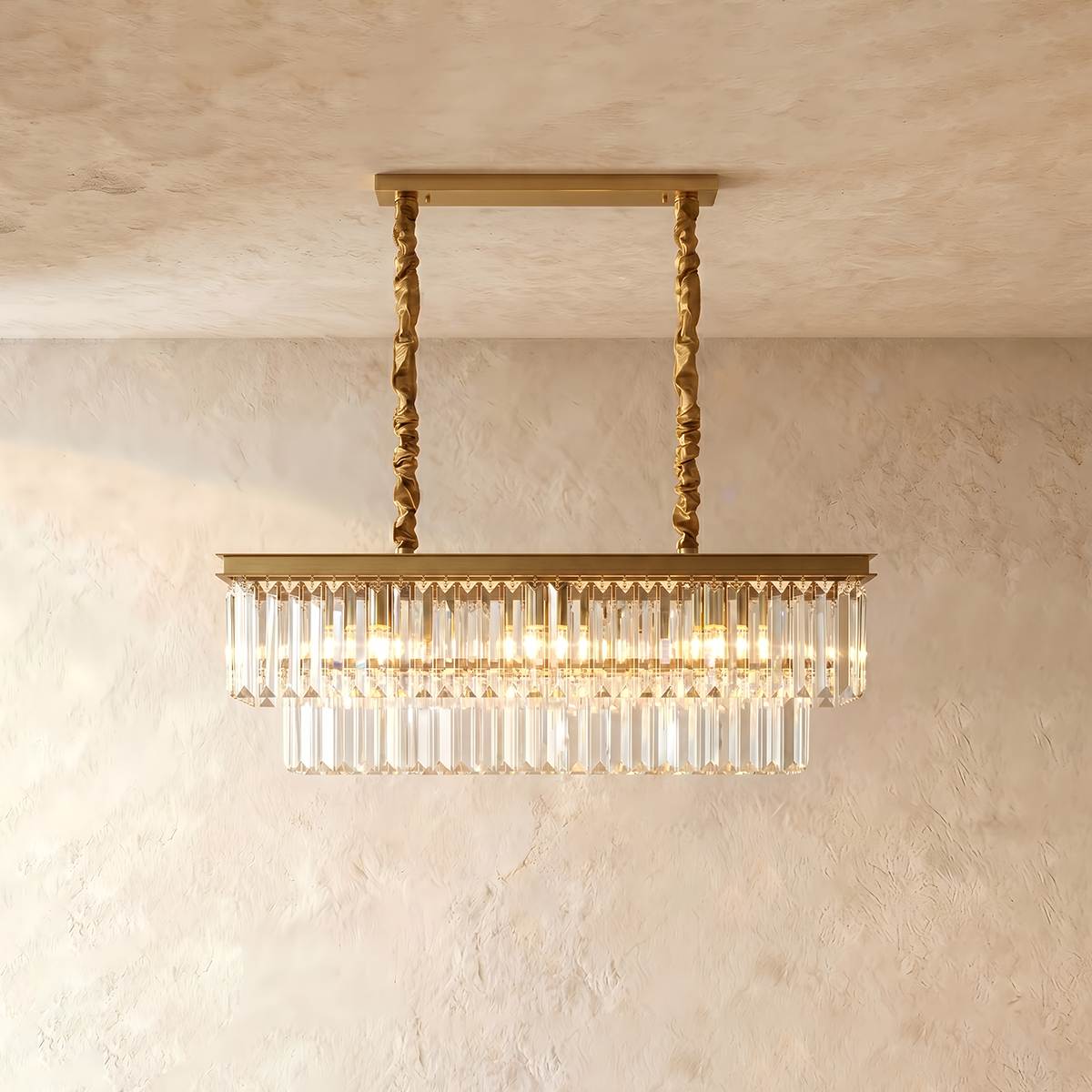 Lumiere Crystal Halo Chandelier Exuding Hollywood Glamour In Black Or Gold