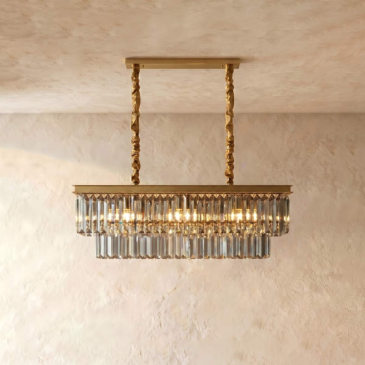 Lumiere Crystal Halo Chandelier Exuding Hollywood Glamour In Black Or Gold
