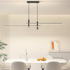 Pendant Light With A Linear Silhouette, Nexa LED Dining Fixture