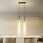 Pendant Light With A Linear Silhouette, Nexa LED Dining Fixture