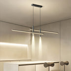 Pendant Light With A Linear Silhouette, Nexa LED Dining Fixture