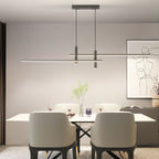 Pendant Light With A Linear Silhouette, Nexa LED Dining Fixture