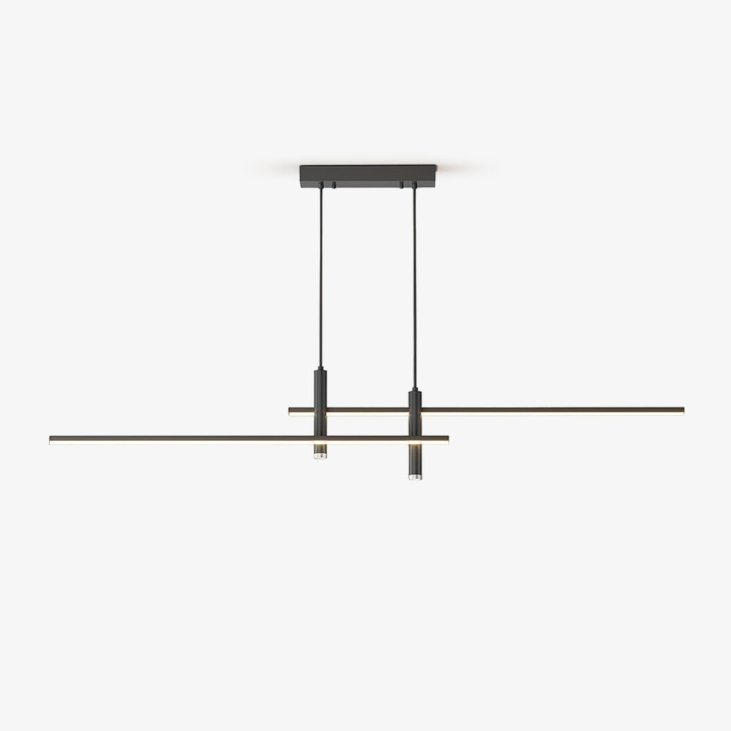 Pendant Light With A Linear Silhouette, Nexa LED Dining Fixture
