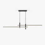 Pendant Light With A Linear Silhouette, Nexa LED Dining Fixture