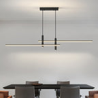 Pendant Light With A Linear Silhouette, Nexa LED Dining Fixture