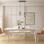 Pendant Light With A Linear Silhouette, Nexa LED Dining Fixture