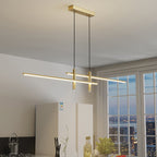 Pendant Light With A Linear Silhouette, Nexa LED Dining Fixture