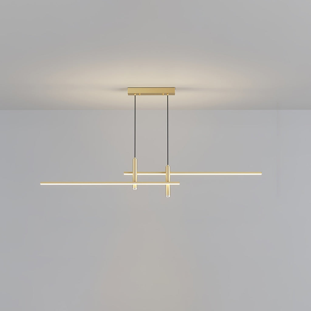 Pendant Light With A Linear Silhouette, Nexa LED Dining Fixture